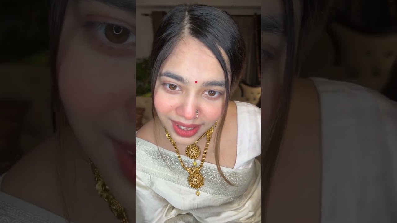 একদম অল্প করে সাজুগুজু করলাম 🫣 সুন্দর সুন্দর শাড়ি from Thread&style by Ivy ♥️🫶🏻✨  