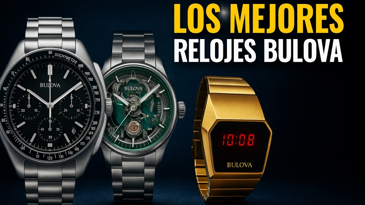 TOP 10 RELOJES BULOVA ⌚ Historia, Precisión y Estilo que Marcaron Época