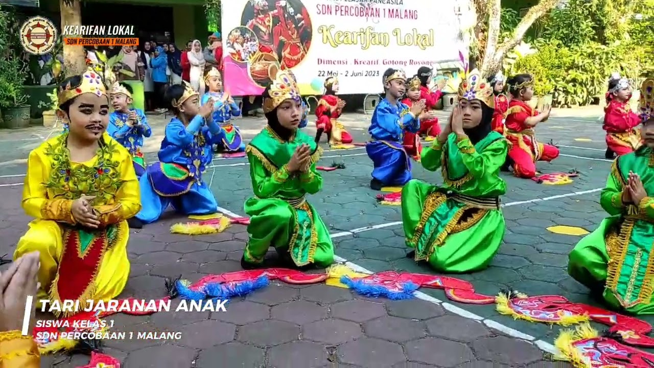 TARI JARANAN SISWA KELAS 1, SDN PERCOBAAN 1 MALANG