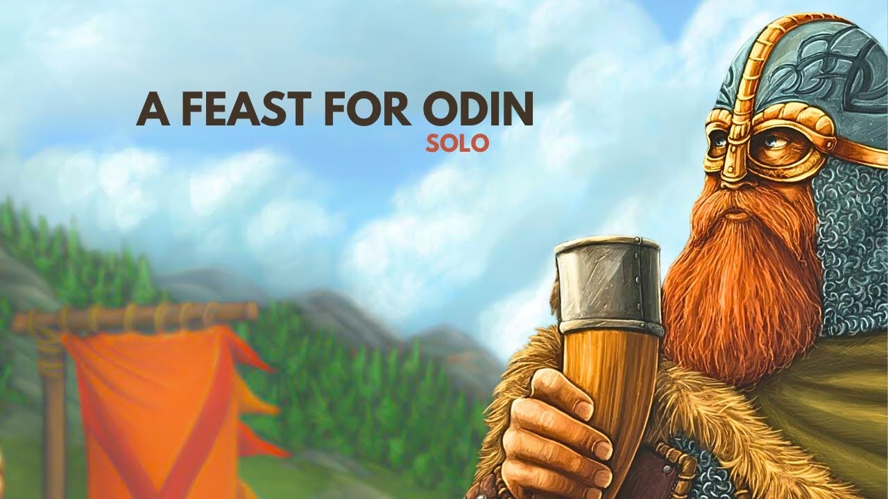 A Feast for Odin + The Norwegians Expansion | Solo Board Game Tutorial and Playthrough