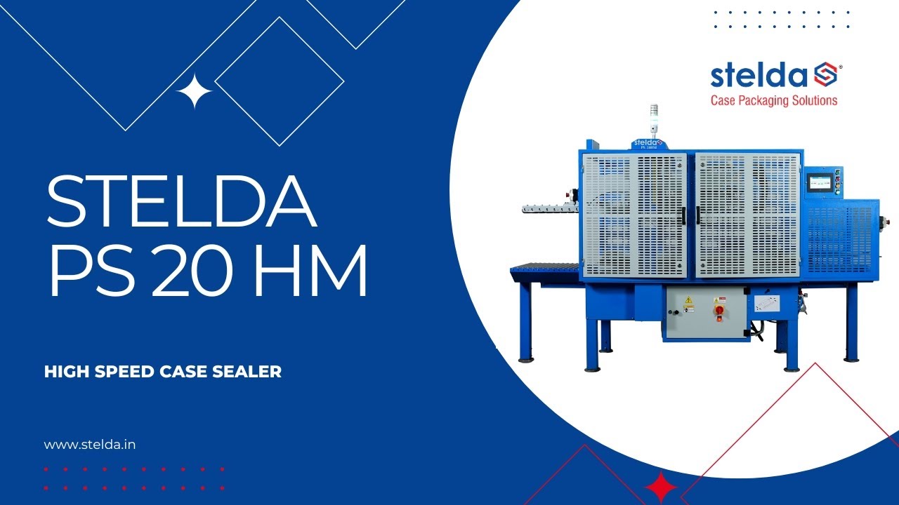 STELDA PS 20 HM - High-Speed Case Sealer for Industrial Packaging