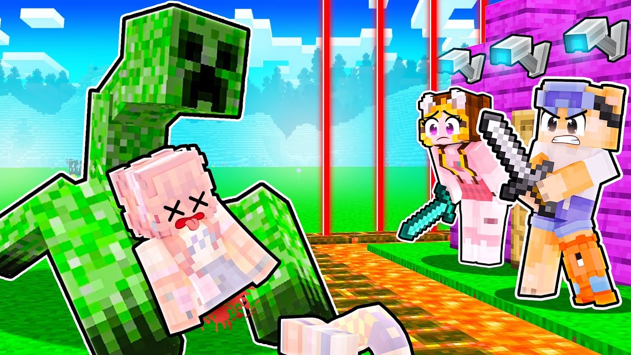 CREEPER MUTANT vs BAZA SECURIZATA de FETE! (Minecraft)