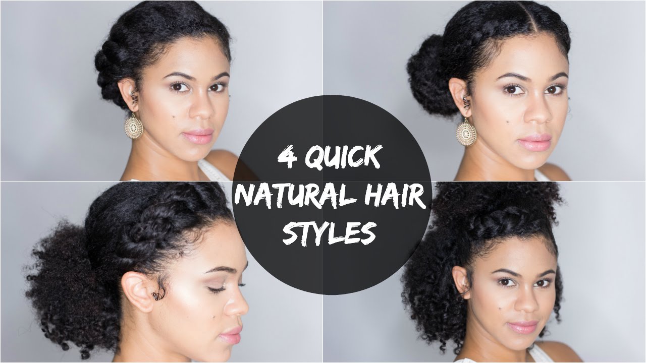 4 Quick and Easy Natural Hair Styles
