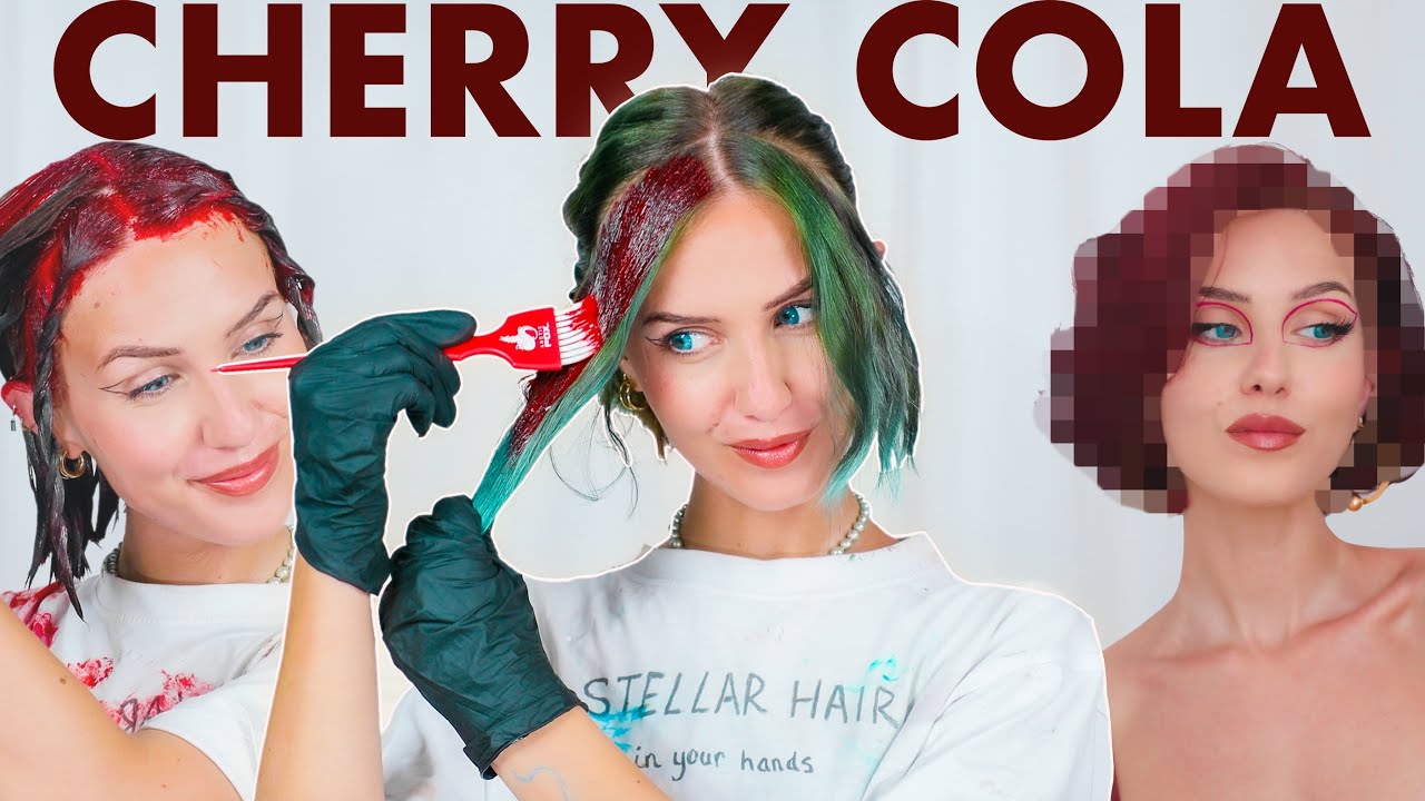 пробую знаменитую краску для волос CHERRY COLA (как у Dua Lipa)