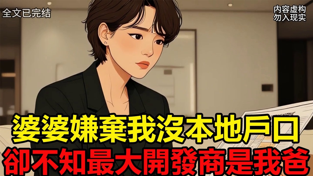 婆婆嫌棄我沒本地戶口，卻不知最大開發商是我爸/爽文23分鐘已完結 #有聲漫畫#一口氣看完系列#完結文#婆媳關係#爽文