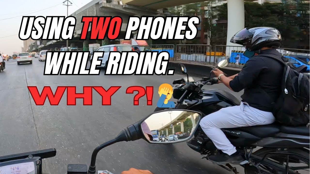 2 Phones While Riding? 😳 | Daily Observations Thane | Apache 200 4V