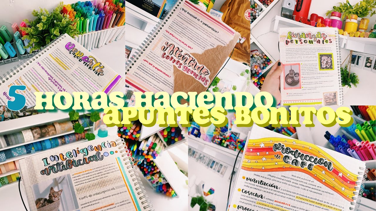 5 HORAS de APUNTES BONITOS 🌟 inspiración + nuevas ideas 💡