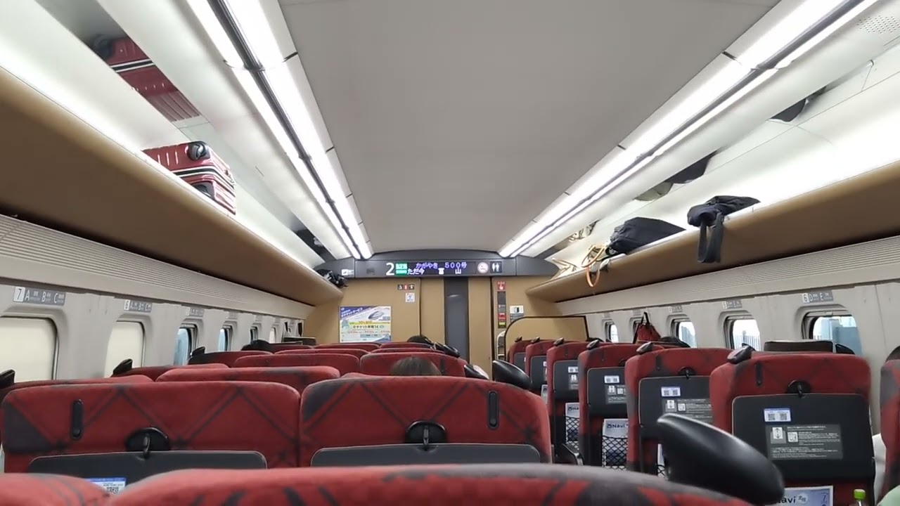 【車内放送】北陸新幹線かがやき500号東京行富山駅出発！