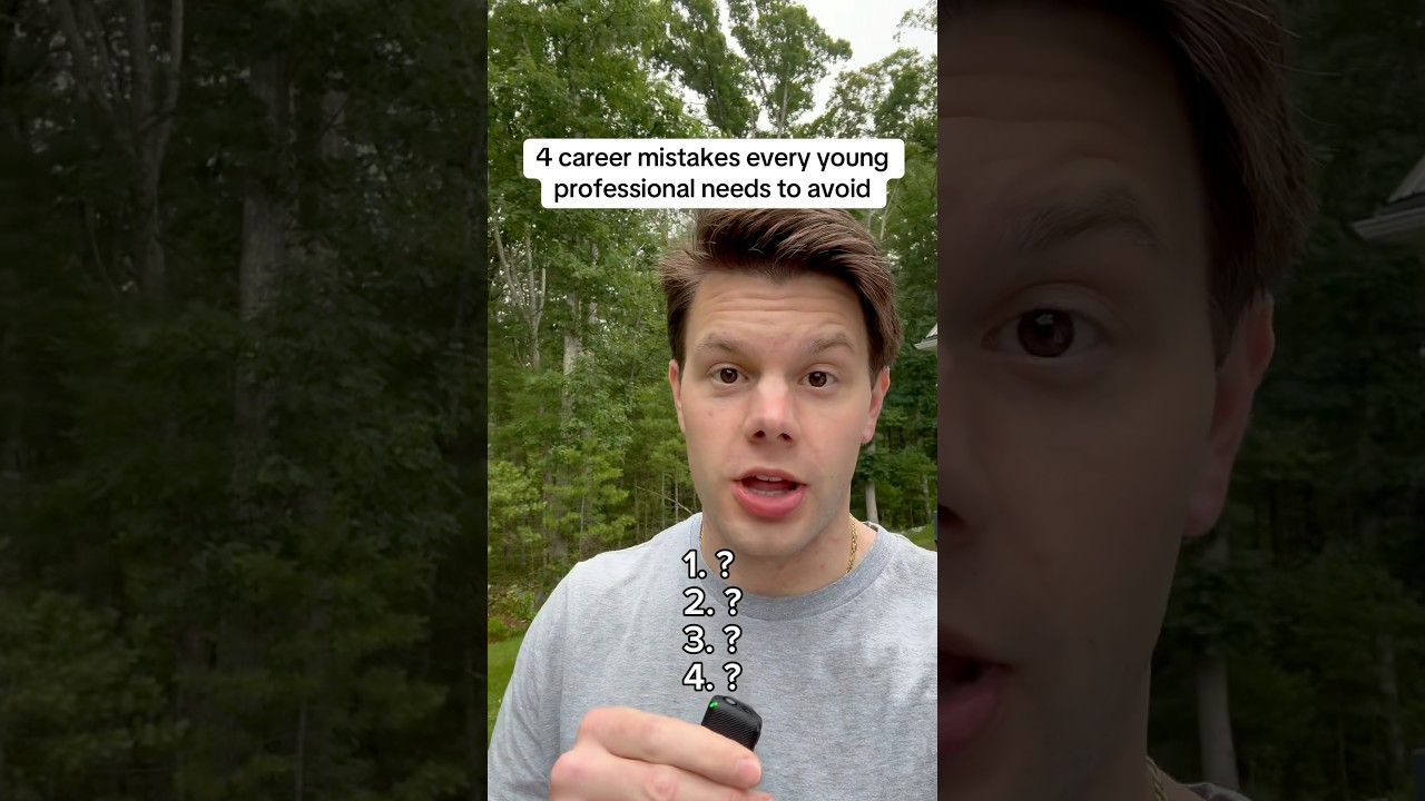 4 career mistakes every young professional needs to avoid #careertips #andrewgodwin