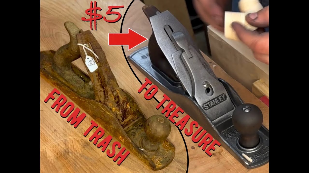 They said this was trash. I still bought it. (Hand plane restoration)