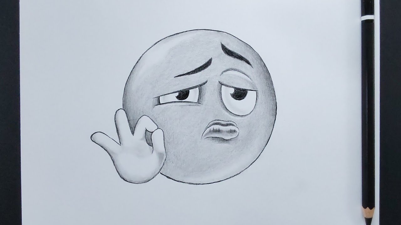 How To Draw Troll Face (Blue Emoji Sus Face) Step By Step || Easy Drawing Tutorial