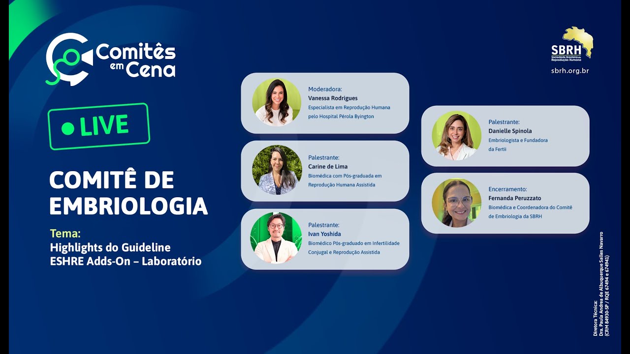 LIVE DO COMITÊ DE EMBRIOLOGIA