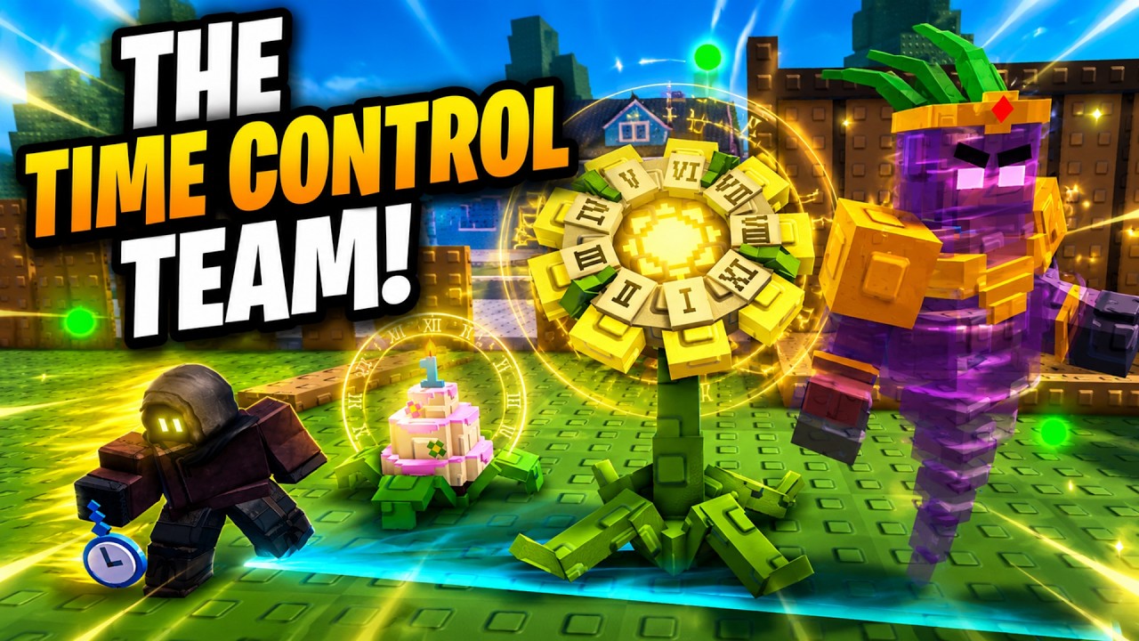 Сможет ли наша команда повелителей времени пройти невозможное испытание в Garden Tower Defense?