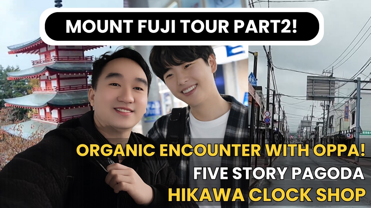PART 2/2: MOUNT FUJI Tour: Fujiyoshida Pagoda + Arakurayama Sengen Park + Hikawa Clock Shop