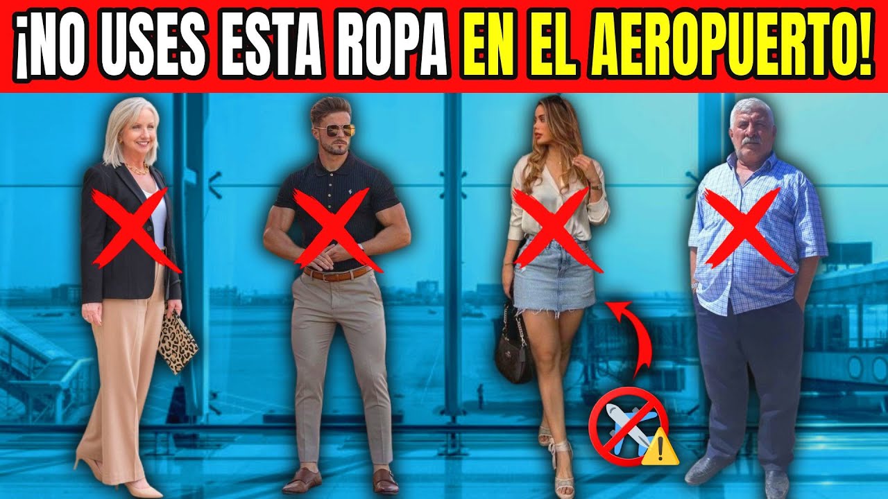 ⚠️¡Ropa que NUNCA Debes USAR en el Aeropuerto! (¿PROHIBIDO?) ✈️ AeroTips