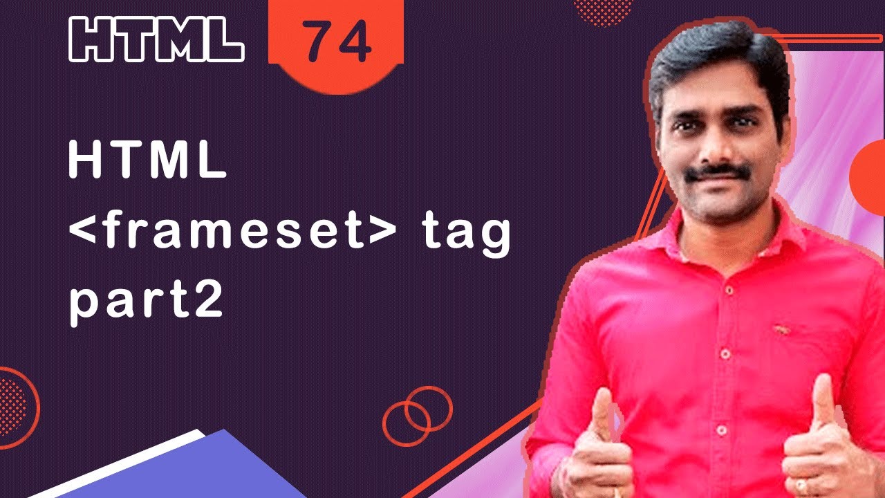 HTML frameset Tag and Frame Tag Part 2 - HTML Tutorial 74 🚀