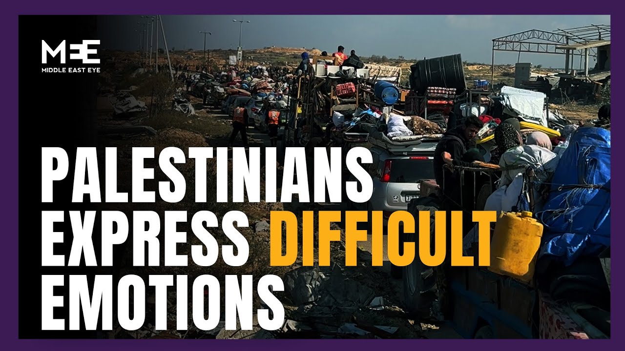 Palestinians express ‘difficult emotions’ as they return to the north