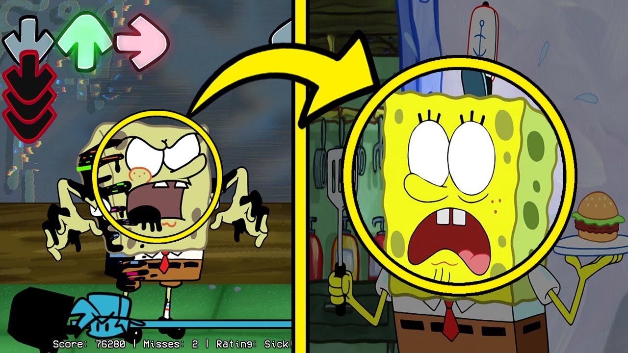 References in FNF Pibby Mods | Corrupted SpongeBob VS Pibby | Learning with Pibby