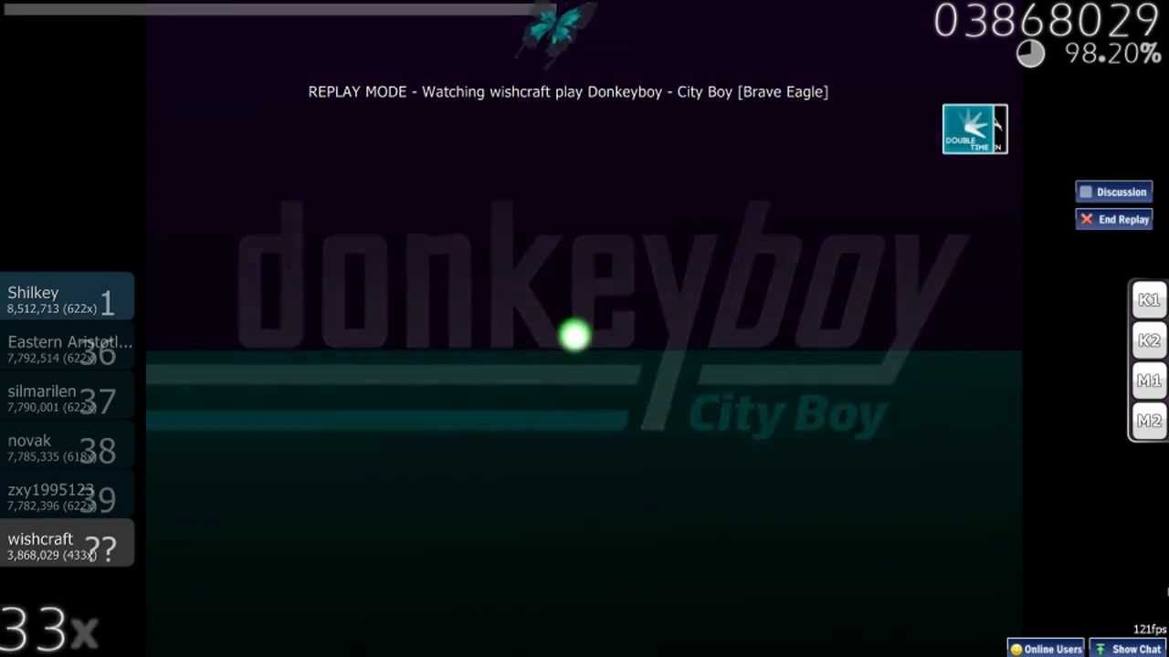 osu! | Donkeyboy - City Boy [Brave Eagle] (Hidden, Double Time)