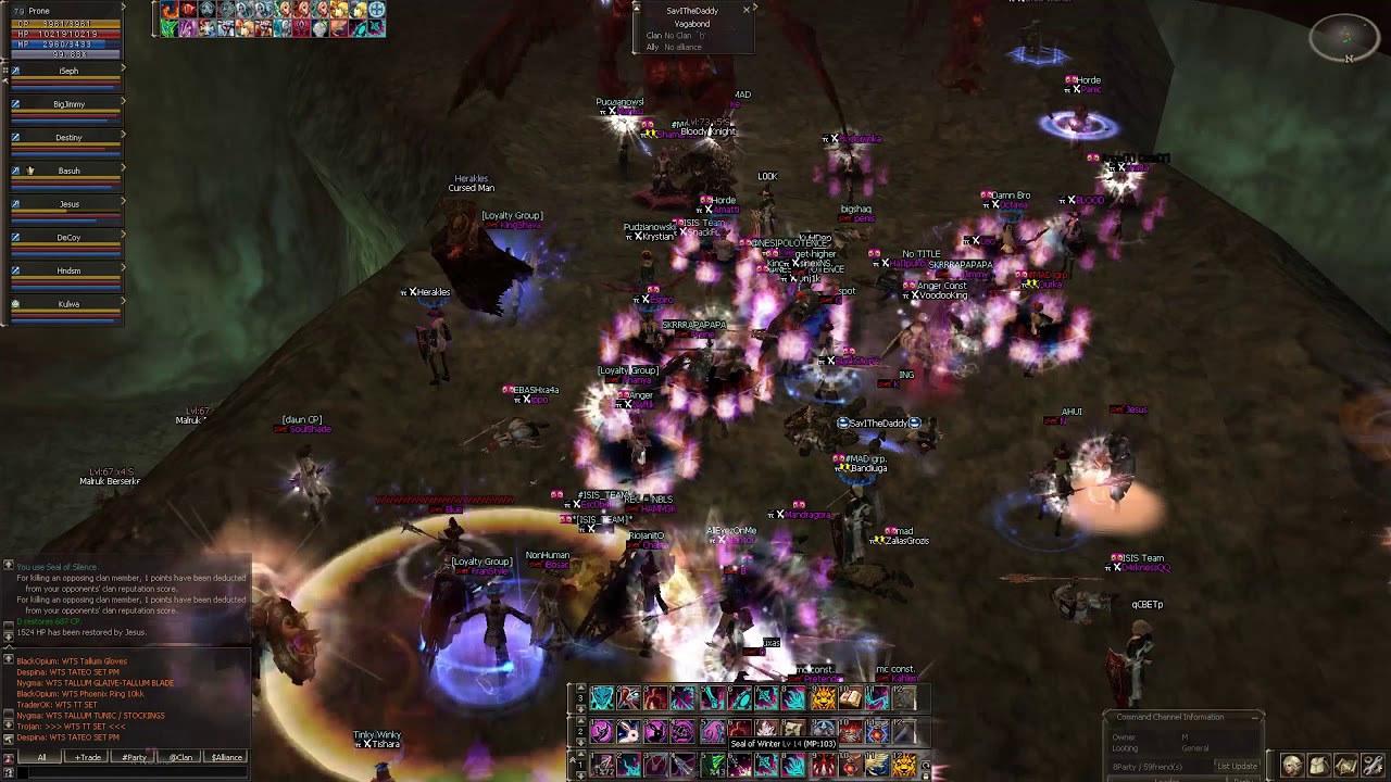 L2Mid Antharas Massacre by SEL - Sealing to Death [ Overlord POV]