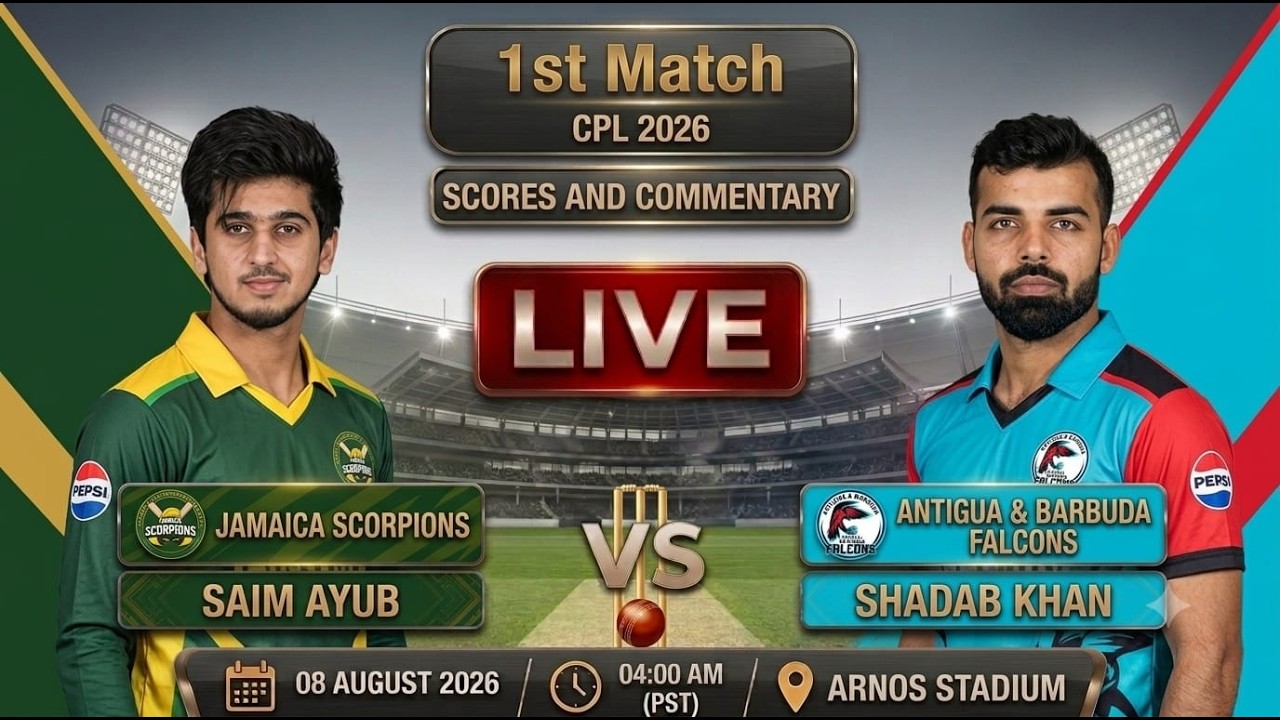 🔴 LIVE JM vs ABF Match Scores and Commentary | Live CPL Match Today