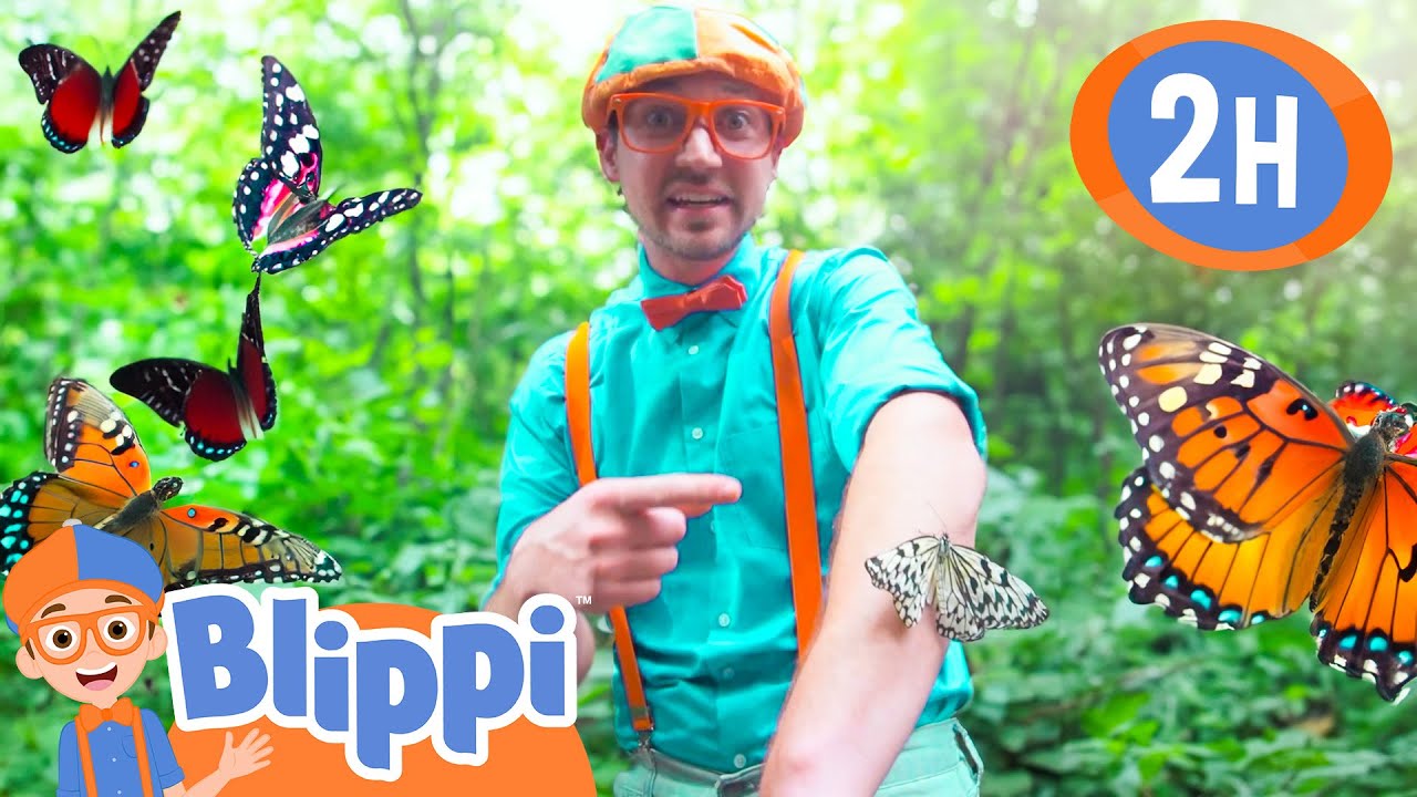 Blippi Visits A Butterfly Science Museum |  Blippi and Meekah Best Friend Adventures