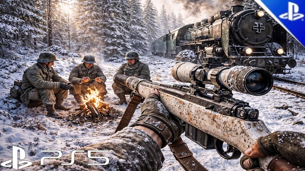 Fighting Alone in ICY HELL against Germans — World War II [PS5 4K] Battlefield Gameplay
