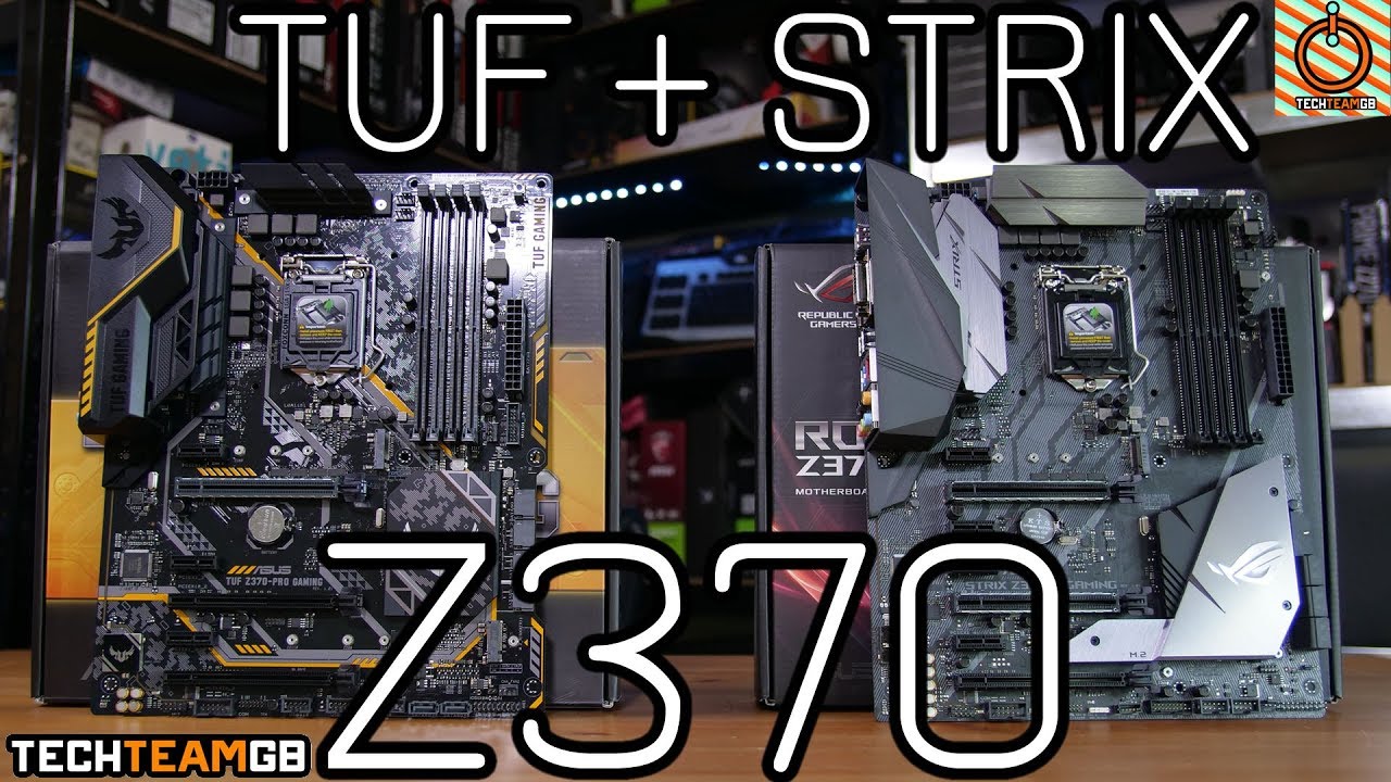 Asus Z370 STRIX-F & Pro Gaming TUF Motherboard Reviews