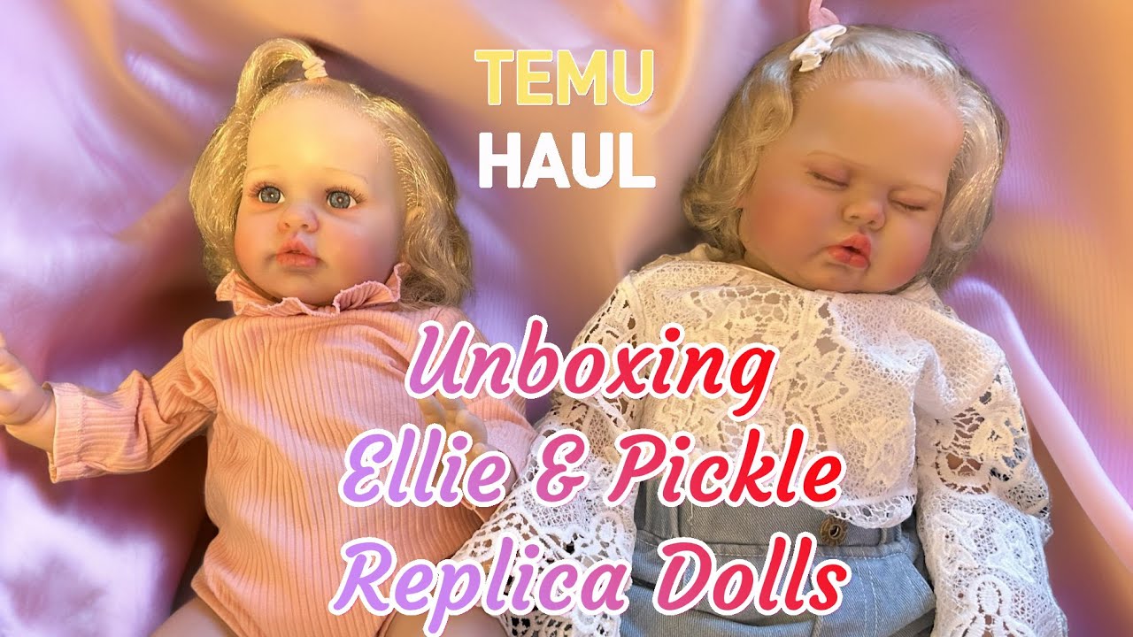 Double Temu Reborn Baby Unboxing Ellie and Pickle Sculpts & Temu Haul - #temufinds #babydolls