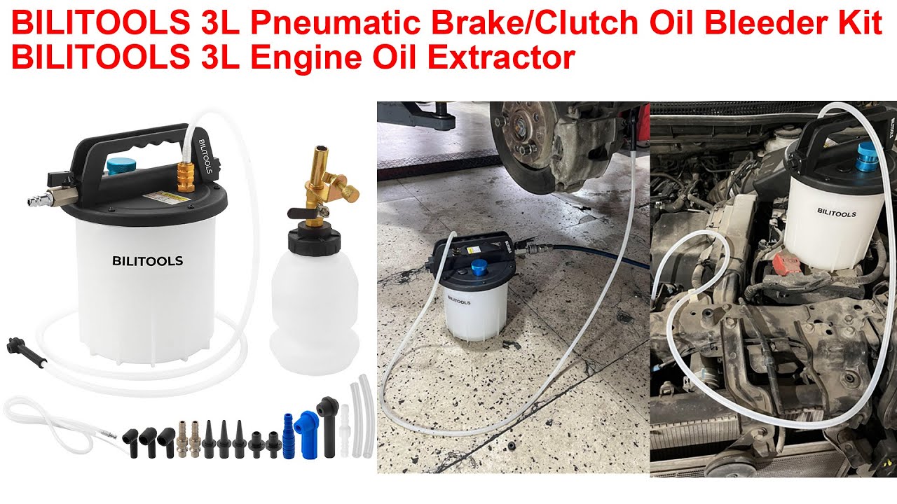 3L Pneumatic Vacuum Brake Bleeder Kit