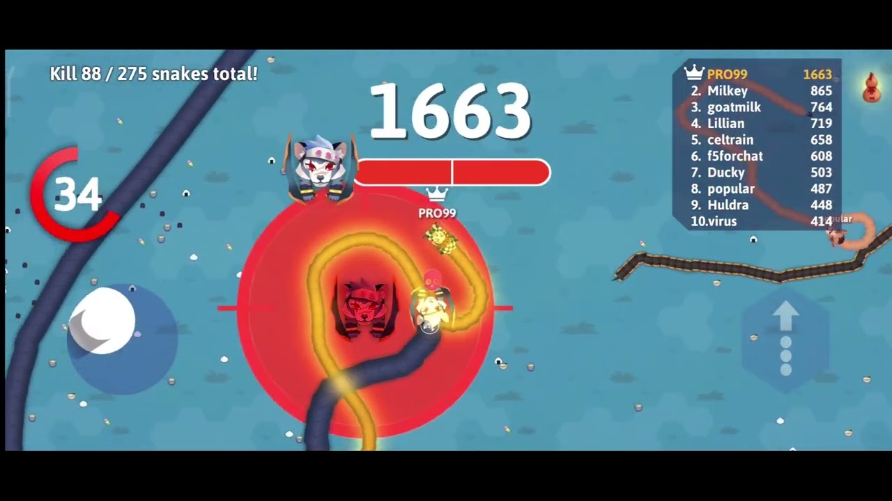 Snake Io Boss Fight: The Fastest Strategy to Take Down Your Foe!#snakeio #viralvideo
