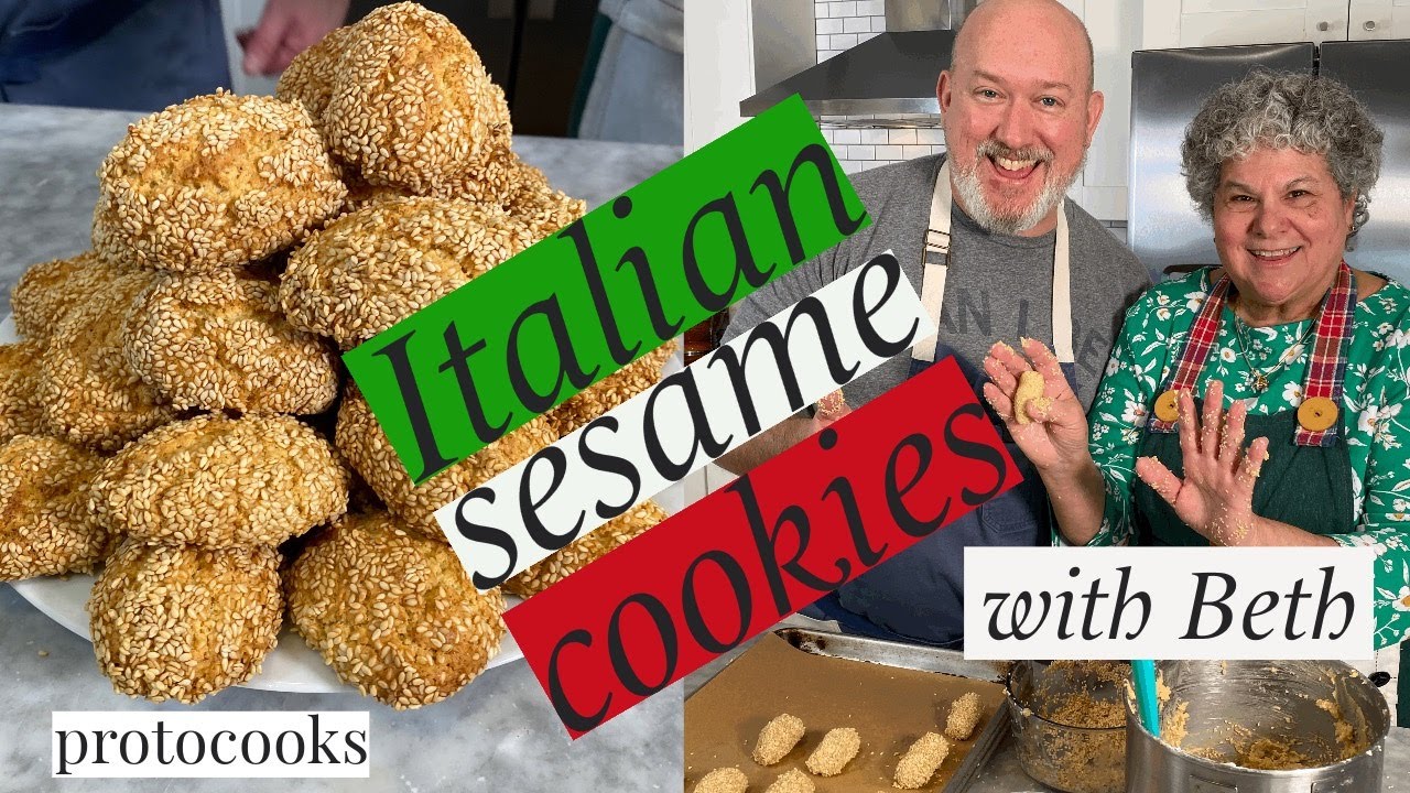 Chef Frank makes Sesame Cookies with Beth