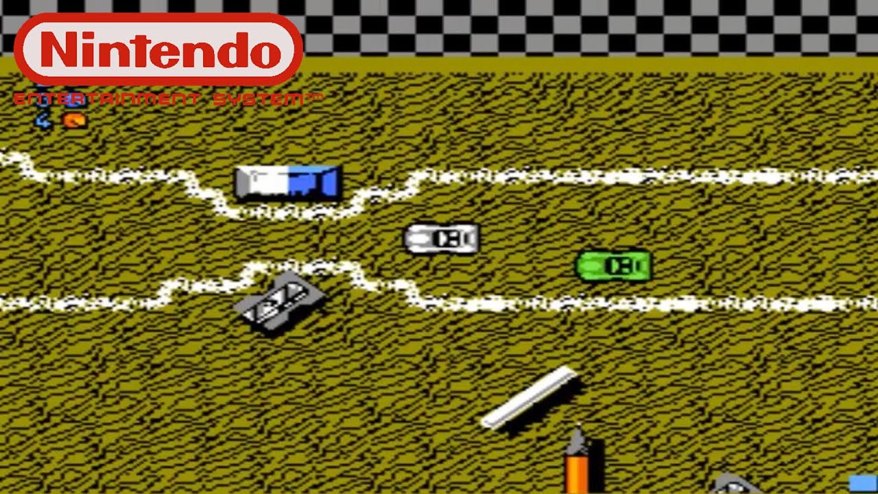 Micro Machines (NES Gameplay)