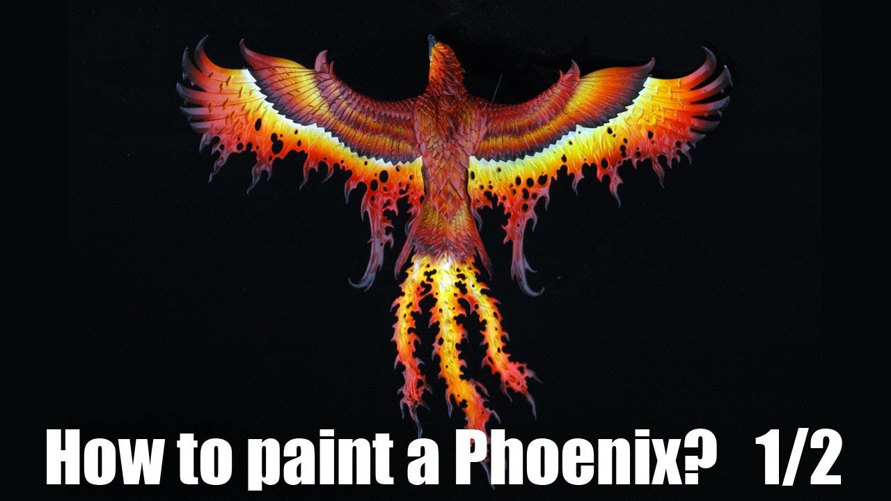 How to paint a Flamespyre Phoenix? 1/2
