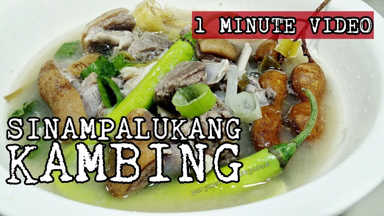 [1 MINUTE VIDEO] Sinampalukang Kambing