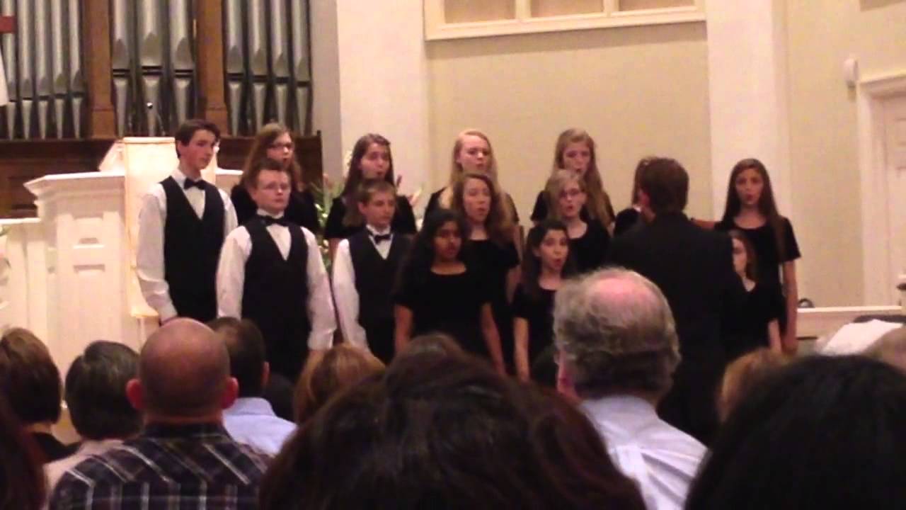 Houston Middle School Honor Chorus singing 'Ubi Caritas'