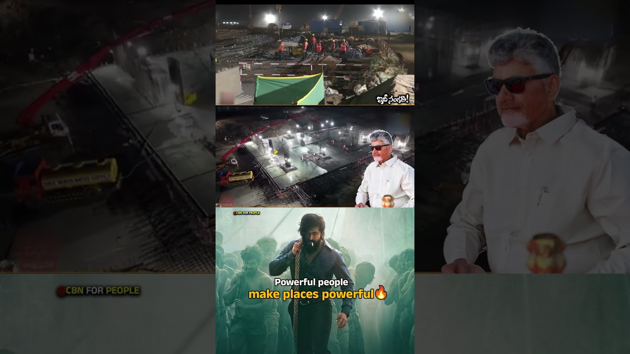 AP's Future Mega City Amaravati Rising Fast | Capital City Construction Day & Night