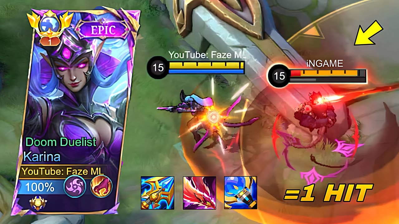 KARINA BEST 1 HIT BUILD 2024!!🔥