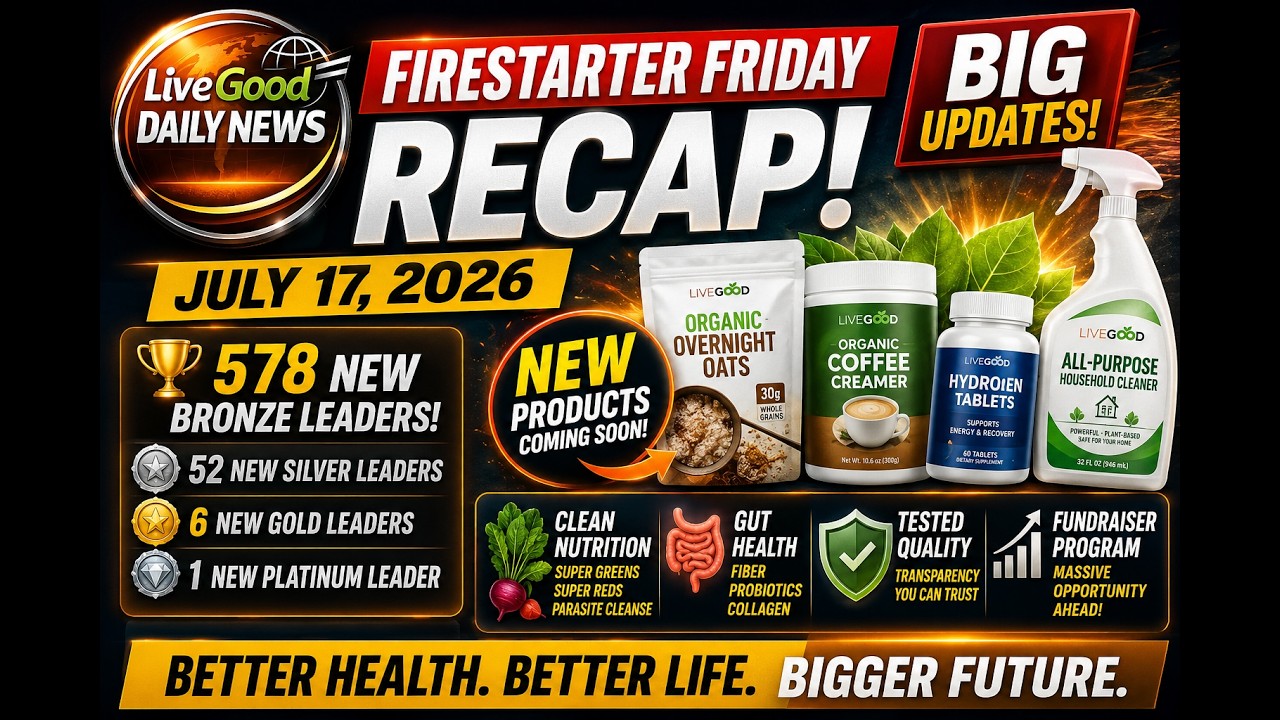 🚨BIG Product Updates, Fundraiser News & 578 New Bronze Leaders! LiveGood Firestarter Friday |💚