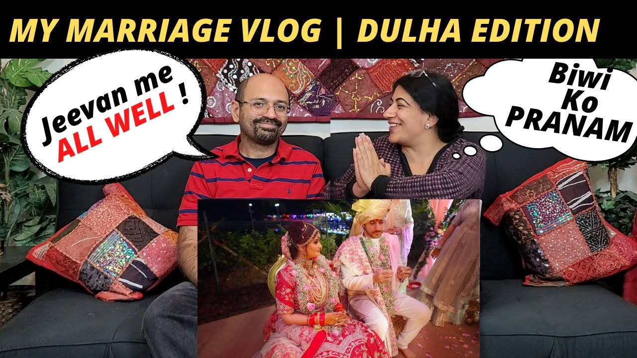 MY MARRIAGE VLOG | DULHA EDITION | Mumbiker Nikhil | Reaction !!