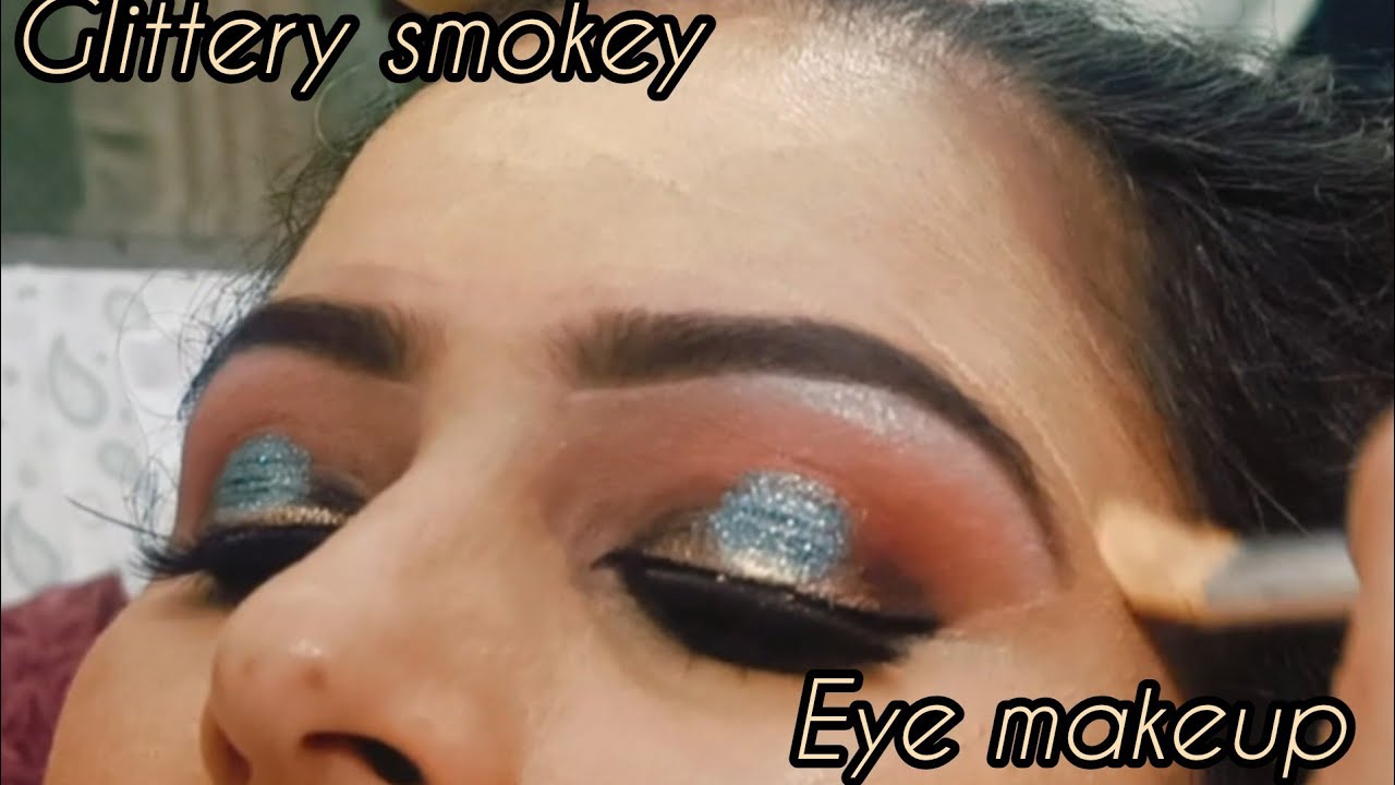 Glittery smokey eye makeup ll Rupa Beauty parlour & Training Centre Delhi cantt..