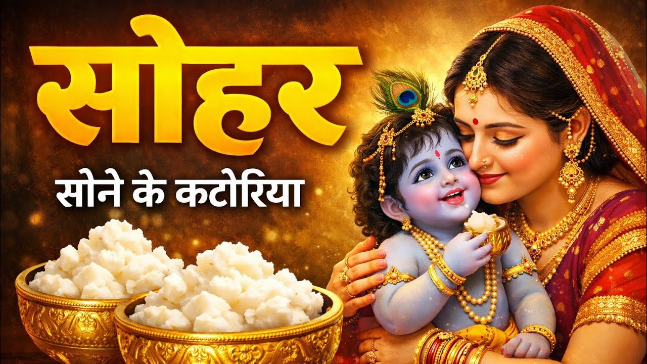 सोने के कटोरा में दूध भात | गोदिया कन्हैया पुत्र | सुंदर कृष्ण सोहर New sohar।2026 Vandana Lok Dhara