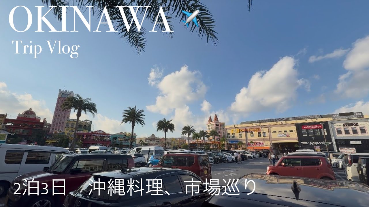 【Japan trip】2泊3日でいく沖縄✈️沖縄料理、市場巡り