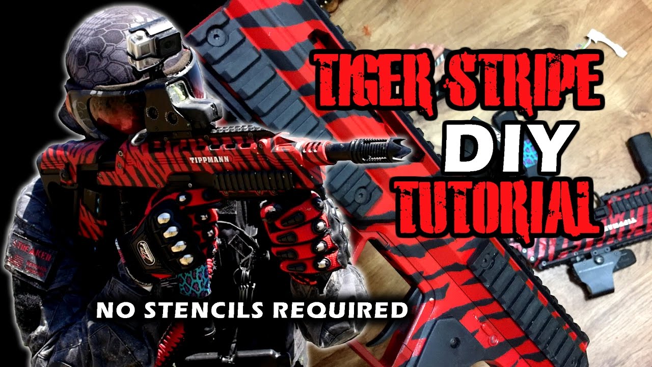 Tiger Stripe DIY Tutorial. Simply, Easy, No Stencils needed