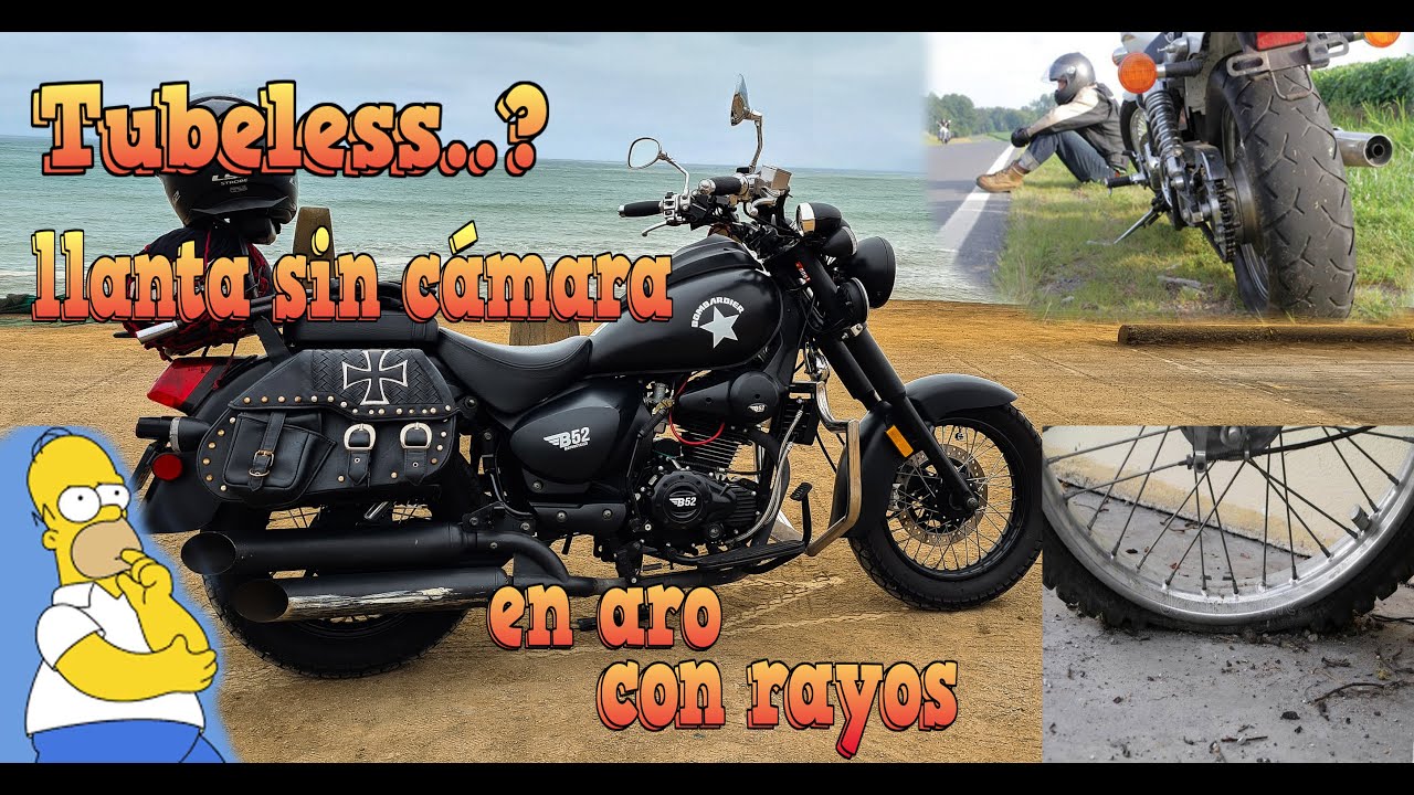 Tubuless para aro con rayos - llanta sin cámara