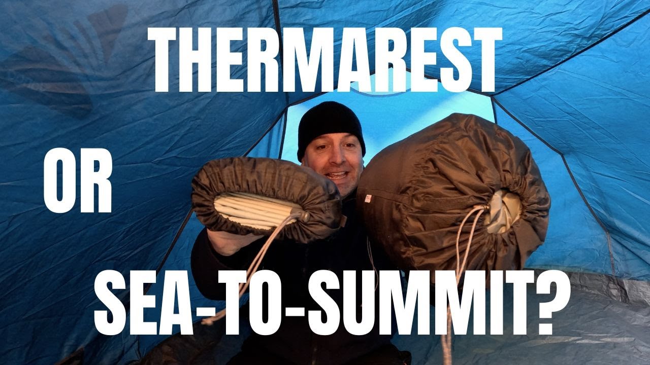 Тестирование лучших зимних спальных ковриков (Thermarest против Sea to Summit)