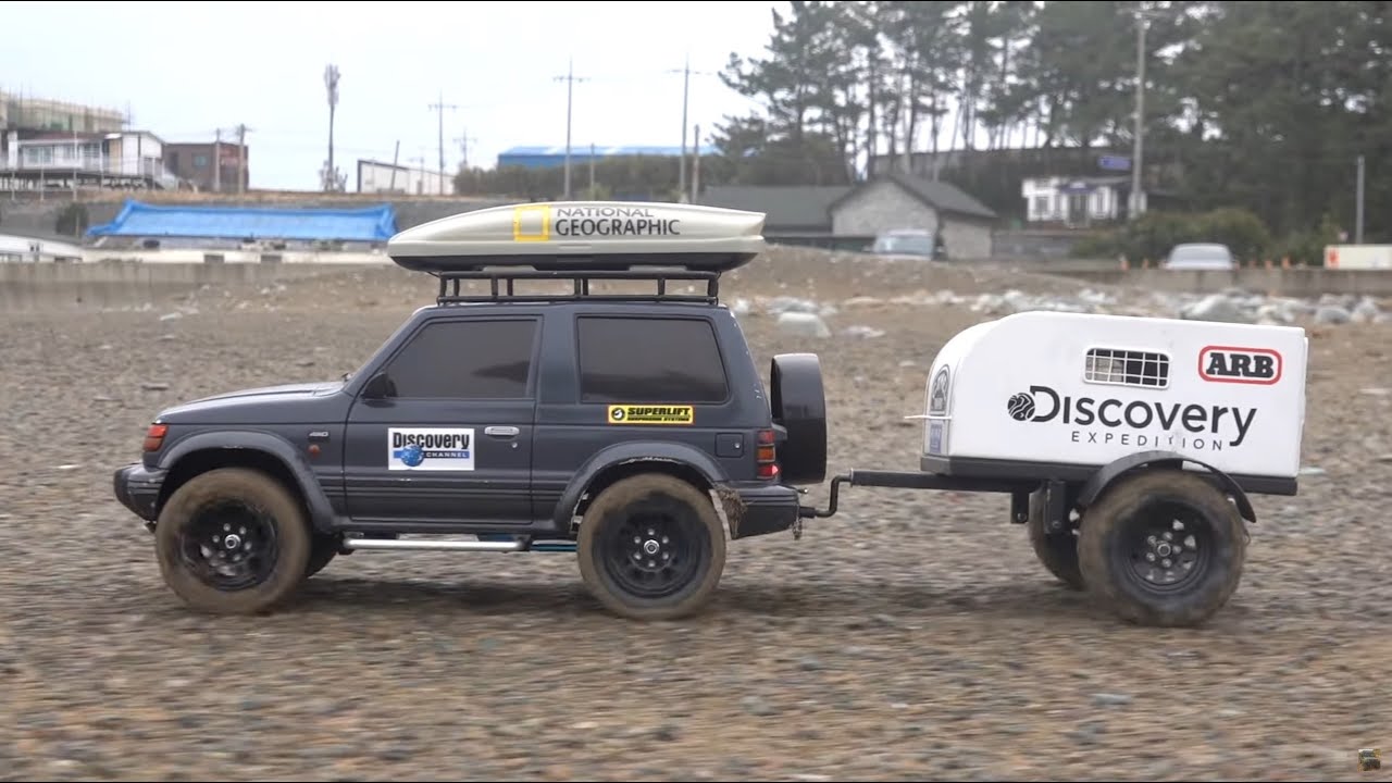 Tamiya CC-01 Pajero Metaltop Wide | Off-road Adventure on The Beach