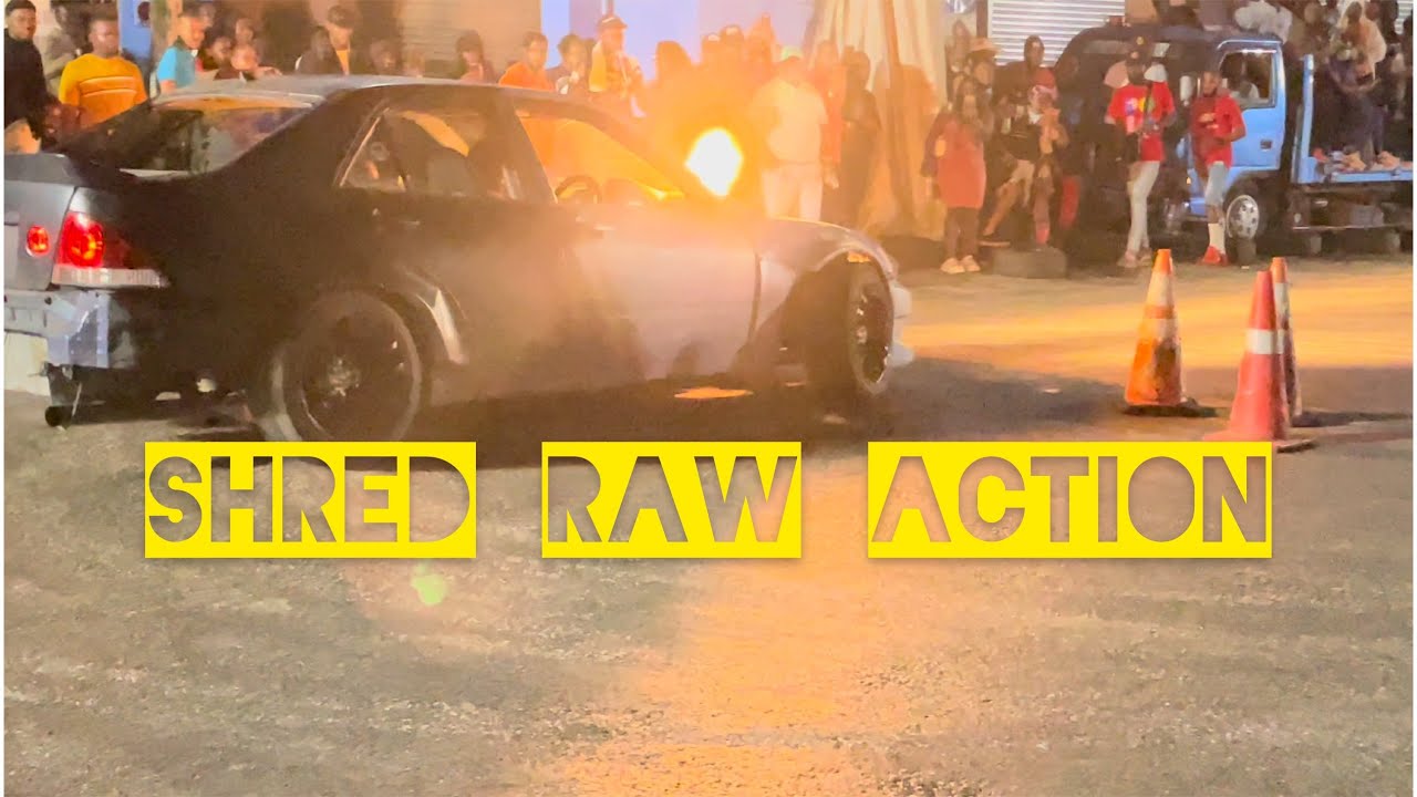 SHRED RAW ACTION #jamaica #drifting #racing #mandeville