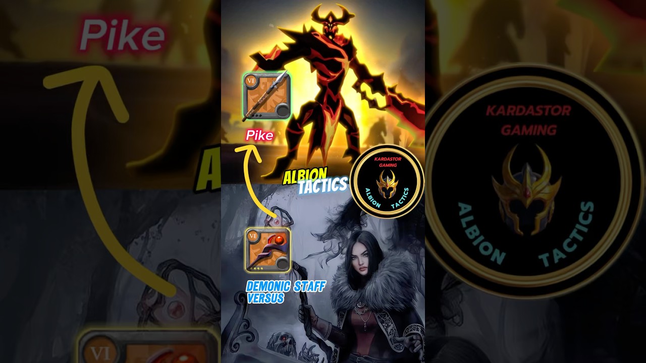 Albion Tactics Demonic staff vs Pike | Albion Online #pvp #albion #demonic staff