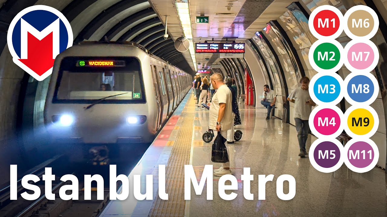 [4K] 🇹🇷 Стамбульское Метро | Все Линии